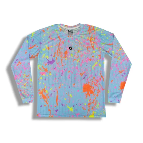 VSC We In The Club 2026 Long-Sleeve Mesh Cycling Tee — Electric Orange