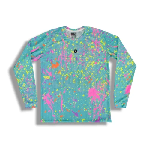 VSC We In The Club 2026 Long-Sleeve Mesh Cycling Tee — Neon Pink
